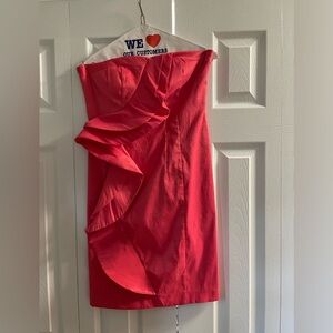 Hot Pink Jessica Simpson Strapless Dress - Size 6